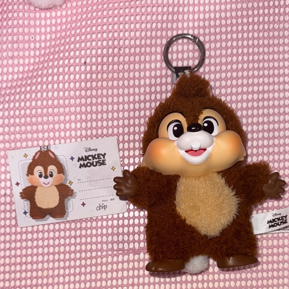 Authentic popmart Disney Chip Keychain Plush